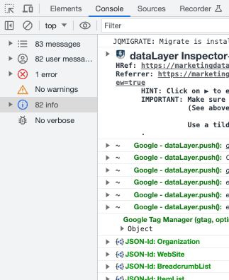 DataLayer-Inspector-console-view